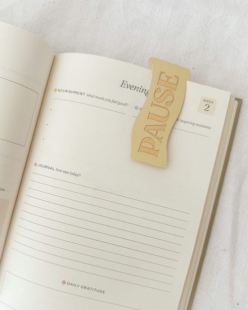 Pause Metal Bookmark